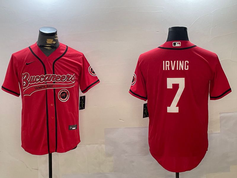 Men Tampa Bay Buccaneers #7 Irving Red Joint Name 2024 Nike Limited NFL Jersey style 3->tampa bay buccaneers->NFL Jersey